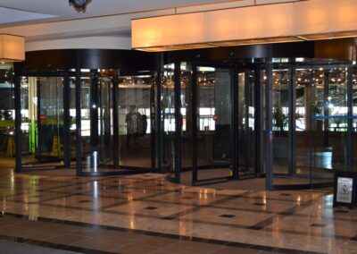 Hybrid Revolving Door for office