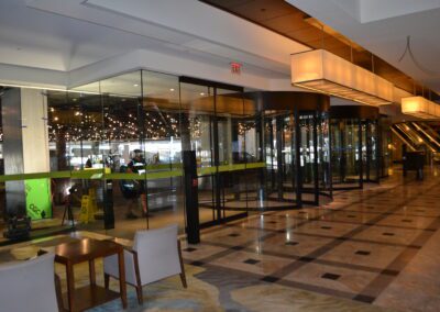 Hybrid Revolving Door for office