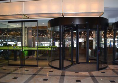 Hybrid Revolving Door for office