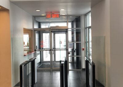 Turnstiles in factory