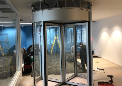 revolving door installation